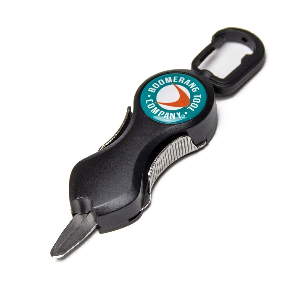 Boomerang Tool Company SNIP Fishing Line Cutters with Retractable Tether and Stainless Steel Blades that Cut Braid, Mono and Fluoro Lines Clean and Smooth!