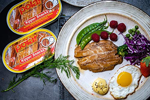MW Polar Herring, Kipper Snacks, 3.53-Ounce (Pack of 12), 90% Less Sodium, Ready to Eat Canned Fish, Good Source of Vitamin D, Naturally Wood Smoked, No Artificial Flavors or Ingredients