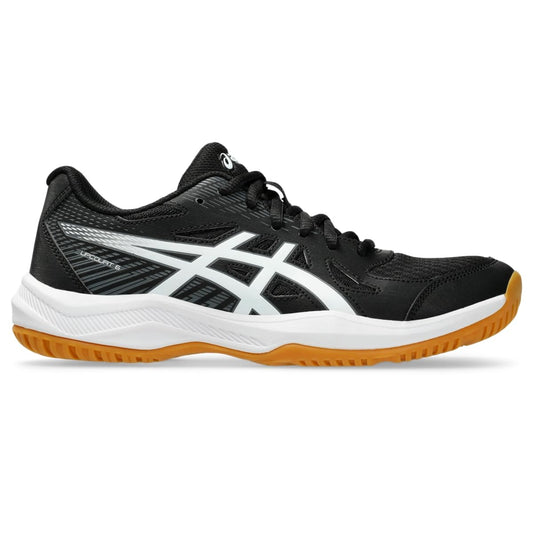 ASICS Women's Upcourt 6 Volleyball Shoes, 8, Black/White
