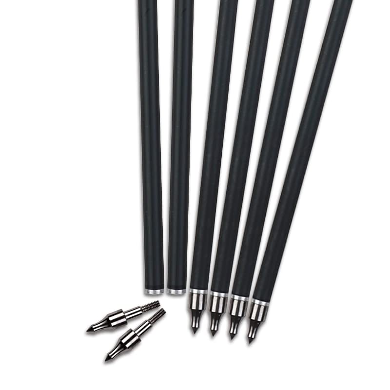 REEGOX Crossbow Bolts 16/18/20 inch Bio Crossbow Arrows with Moon Nocks and Removable Tips (Pack of 12)