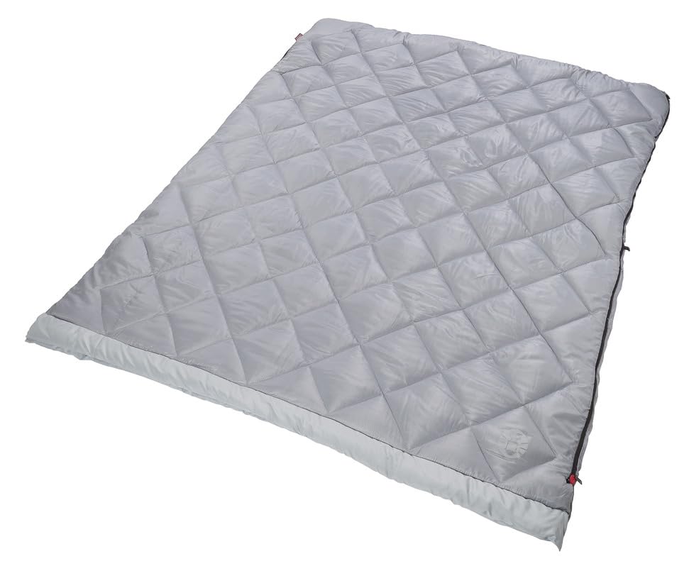 Coleman 45°F Double Sleeping Bag, Queen Size XL Tandem Sleep Sack with Big & Tall Design, Zips Apart into 2 Sleeping Bags, Machine Washable
