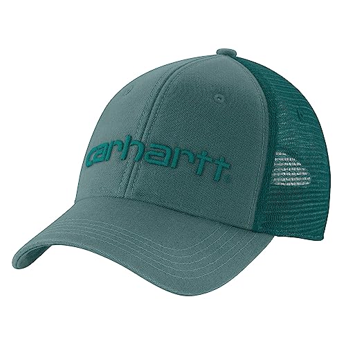 Carhartt Men's Canvas Mesh-Back Logo Graphic Cap
