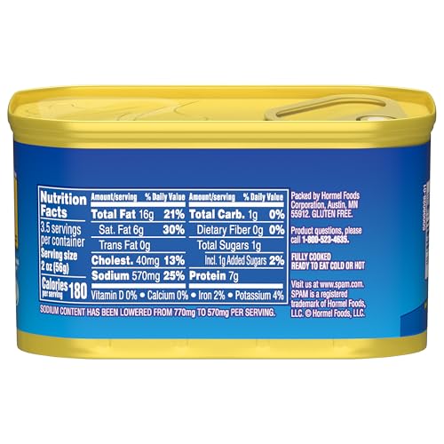 SPAM 25% Less Sodium, 7 oz. can (12-pack)
