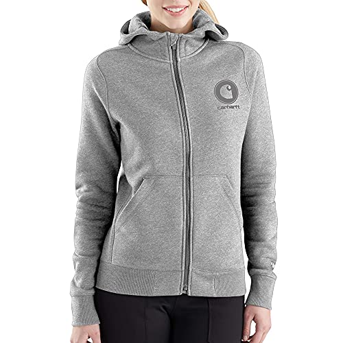 Carhartt Women's Force Delmont Graphic Zip Front Hooded Sweatshirt