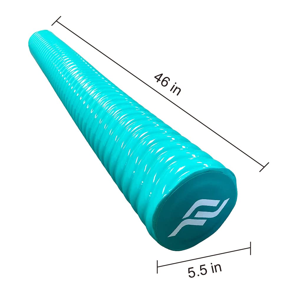 IMMERSA Jumbo Swimming Pool Noodles, Premium Soft Foam Noodles for Swimming and Floating, Lake Floats, Pool Floats for Adults and Kids. (Teal)