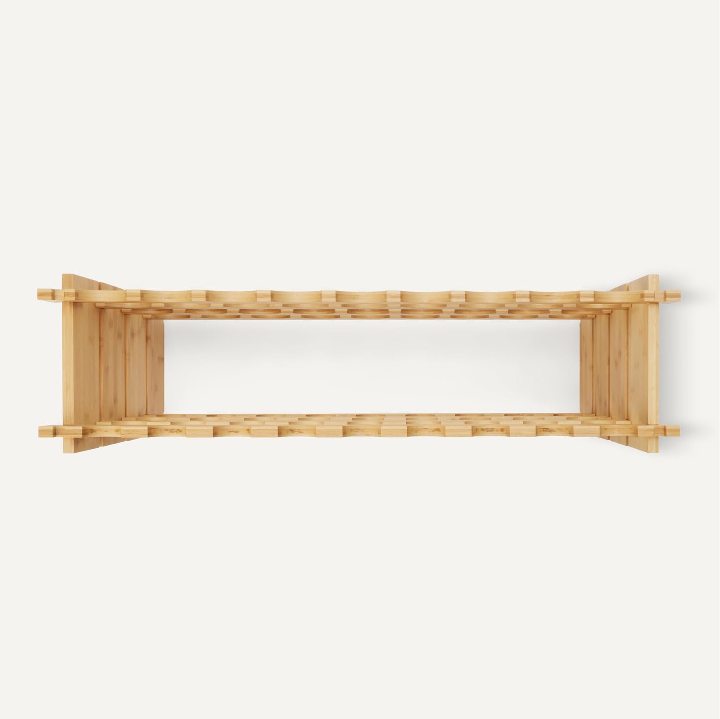 Amazon Basics Stackable Natural Bamboo Wine Rack, 36 Bottle Capacity