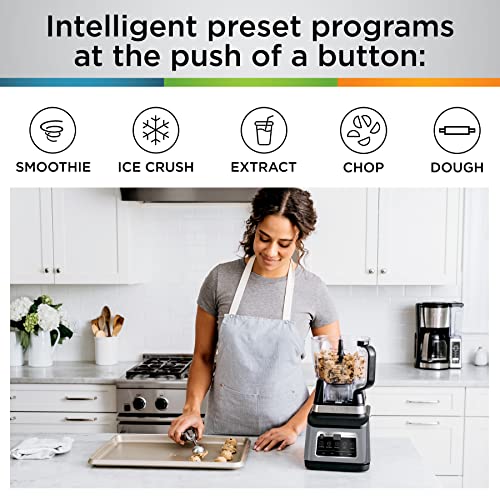 Ninja BN701 Professional Plus Blender, 1400 Peak Watts, 3 Functions for Smoothies, Frozen Drinks & Ice Cream with Auto IQ, 72-oz.* Total Crushing Pitcher & Lid, Dark Grey