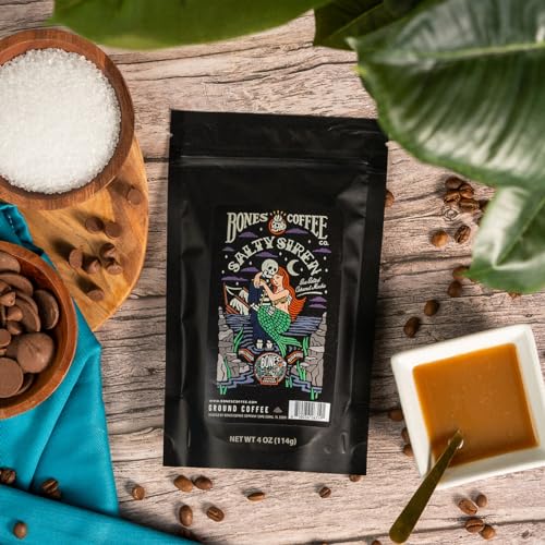 Bones Coffee Company World Tour Coffee Gift Set, 5 Packs Flavored Coffee, Medium Roast Low Acid, 4 Oz Ground