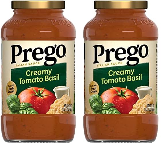 Prego Traditional No Sugar Added Pasta Sauce, 23.5 Oz Jar (Case of 6)