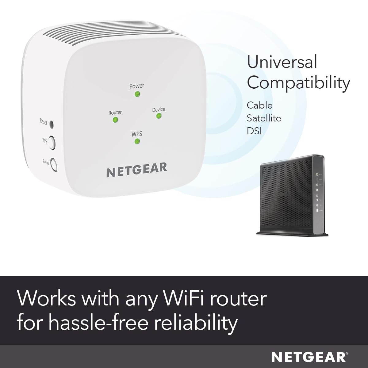 NETGEAR WiFi Mesh Range Extender (EX5000) - Covers up to 1,000 sq.ft. and 15 Devices with AC1200 Dual Band Wireless Signal Booster & Repeater (up to 1200 Mbps Speed) – Compact Wall Plug Design