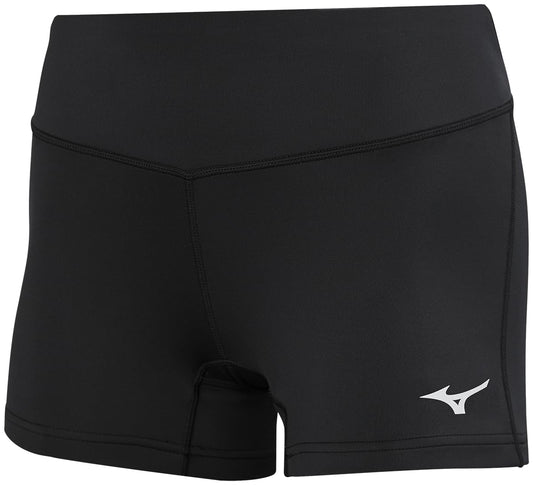 Mizuno Mens Women's Victory 3.5" Inseam Volleyball Shorts, Black, Small US