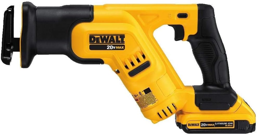 DEWALT 20V MAX* Cordless Reciprocating Saw Kit, Compact, 2-Amp Hour (DCS387D1)