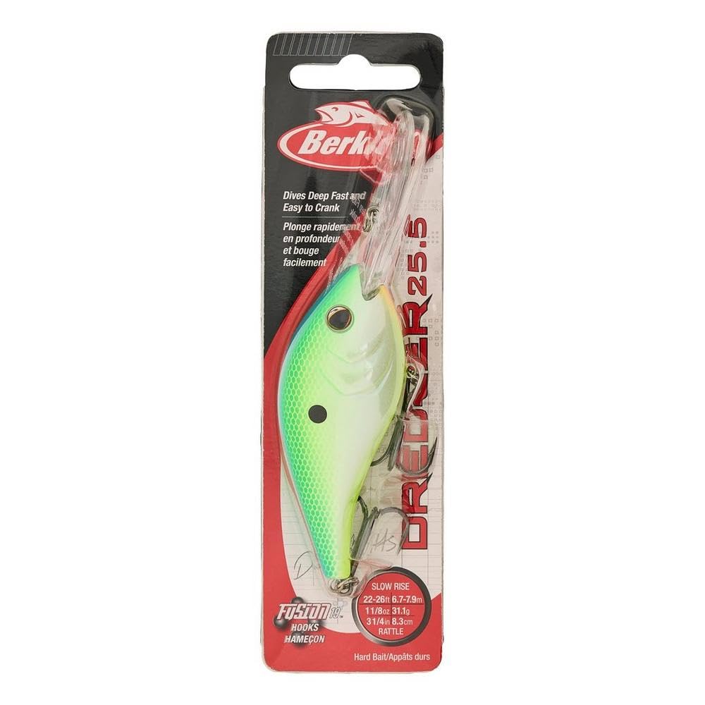 Berkley Dredger Fishing Lure, Citrus Shad, 1 1/8 oz, 3.25in | 8 cm, Tight, Subtle Action Ideal for Deep Water Fish, Equipped with Sharp Fusion19 Hook