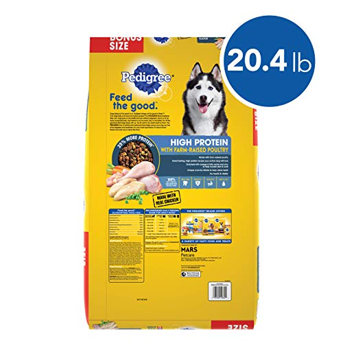 Pedigree Complete Nutrition Adult Dry Dog Food, Grilled Steak & Vegetable Flavor, 18 lb. Bag
