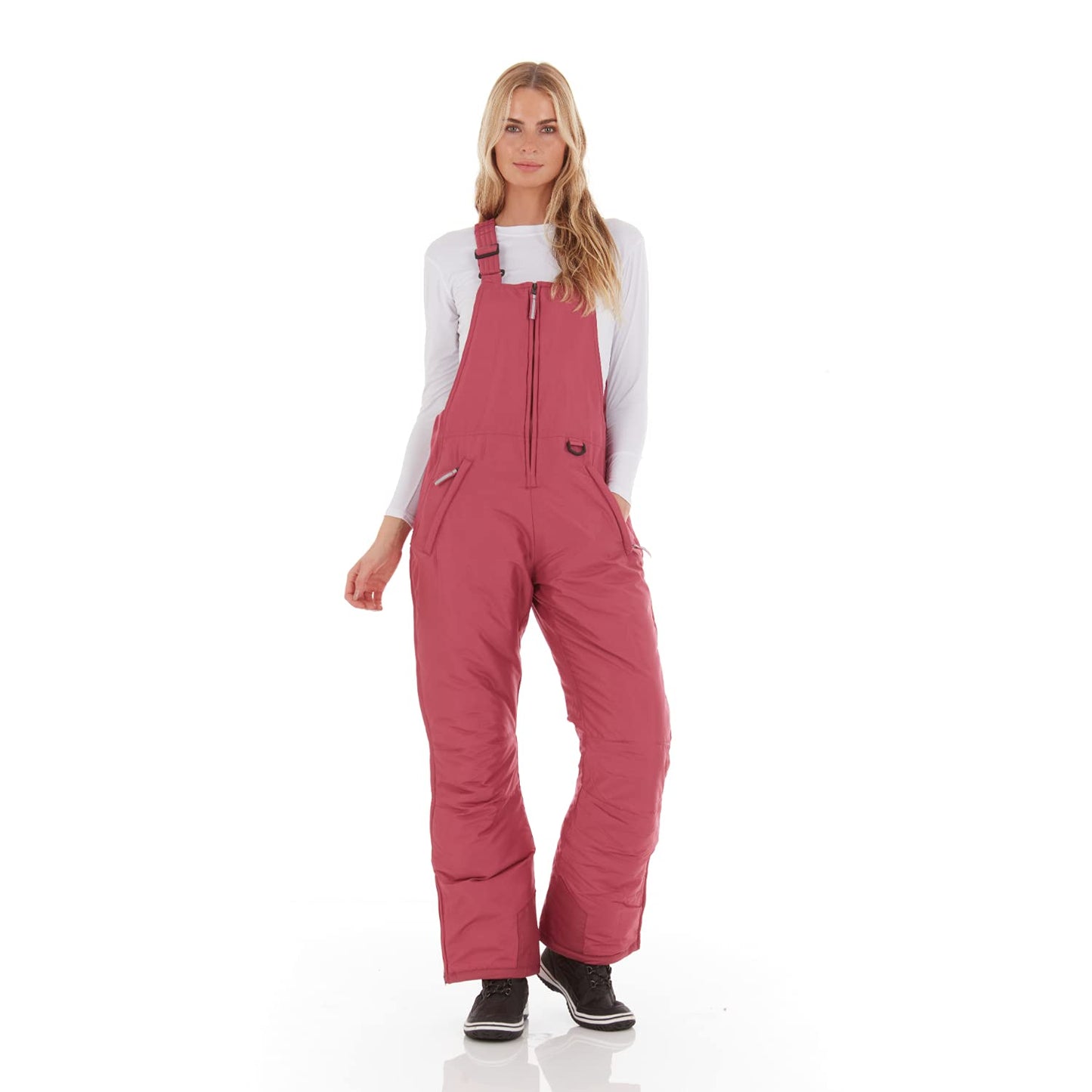 Arctic Quest Womens Ski Snow Bibs Pants Insulated Water Resistant Overalls Snowboarding Winter Waterproof Pants Women
