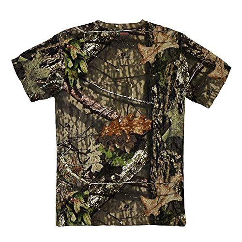 Mossy Oak Mens Camo Hunting Shirt Short Sleeve Cotton