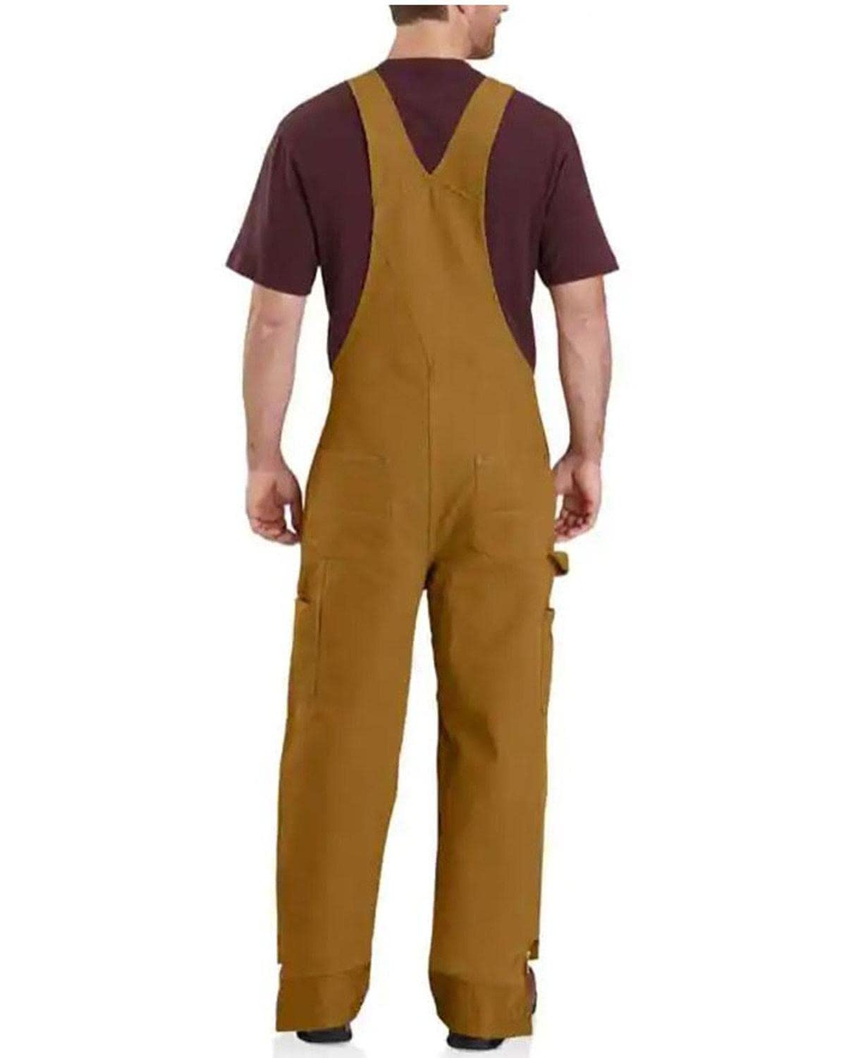 Carhartt Men's Loose Fit Washed Duck Insulated Bib Overall