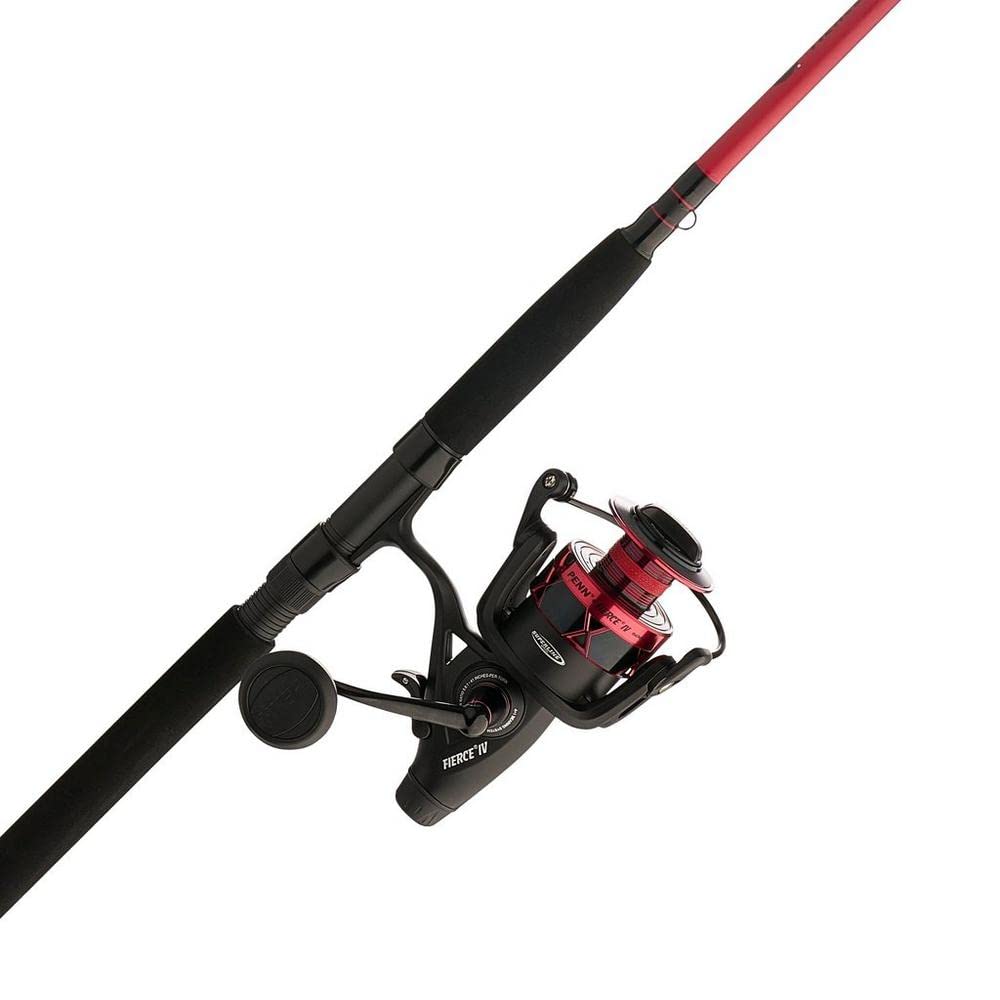 PENN Fierce IV Spinning Reel and Fishing Rod Combo