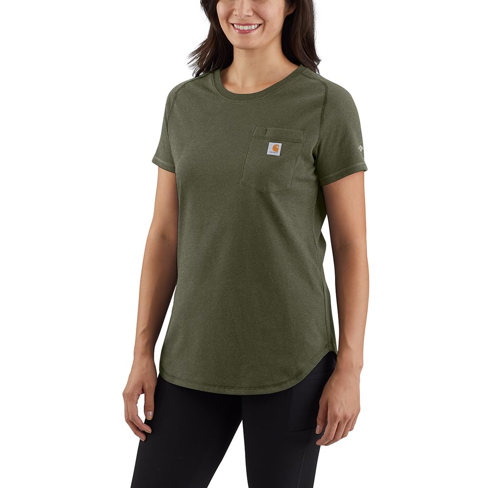 Carhatt Women's Force Relaxed Fit Midweight Pocket TShirt