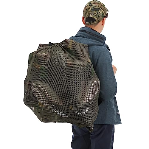 Duck Decoy Bag 30"x32" Mesh Decoy Bag for Goose, Turkey Waterfowl, Light Weight with Adjustable Comfort Shoulder Straps