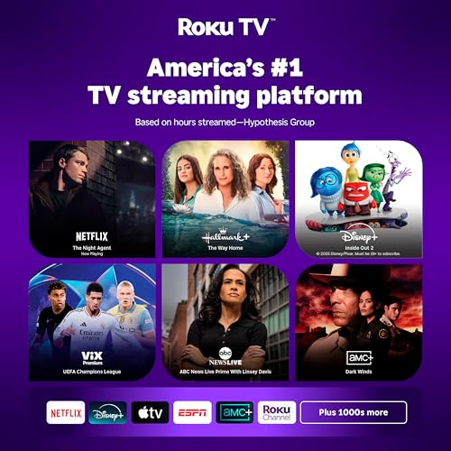 Hisense 32-Inch Class A4 Series HD 720p Smart Roku TV with Alexa Compatibility (32A4HNR) - Dolby Audio, Slim Bezel Design, Google Assistant