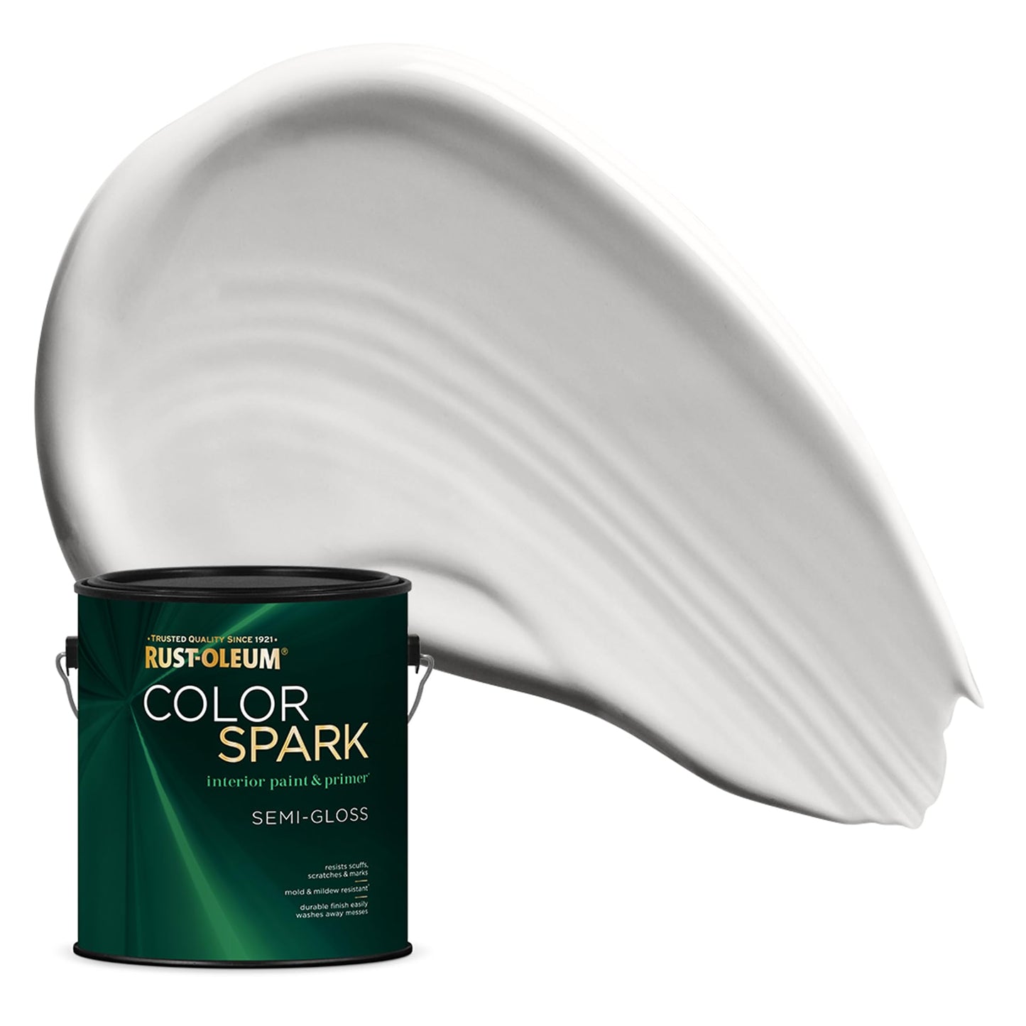 Rust-Oleum Color Spark Interior Paint and Primer in One, Eggshell, Black, 1 Gallon