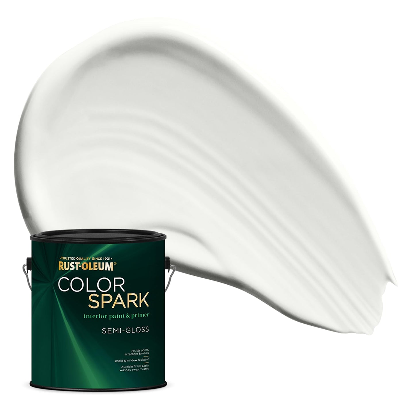 Rust-Oleum Color Spark Interior Paint and Primer in One, Eggshell, Black, 1 Gallon