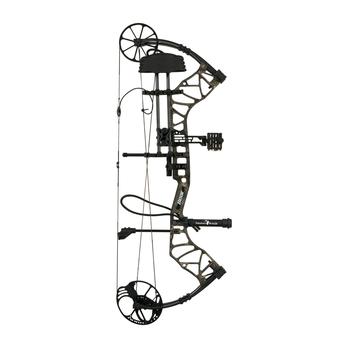 Bear Archery Species EV Ready to Hunt Adult Compound Bow Package, 23.5”- 30.5” Draw Length, 55-70 and 45-60 Lbs Draw Weight, Up to 320 FPS, Made in USA, Limited Life-Time Warranty