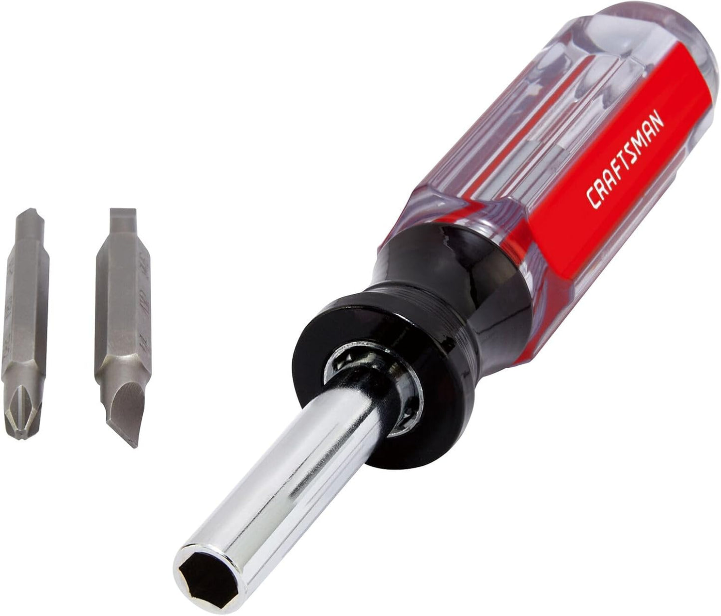 CRAFTSMAN Screwdriver Multi-Bit Set, 6 in 1, Acetate Handle (CMHT66052)
