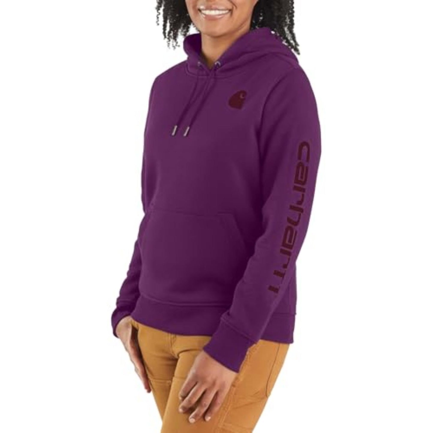 Carhartt Women's Clarksburg Graphic Sleeve Pullover Sweatshirt (Regular and Plus Sizes)