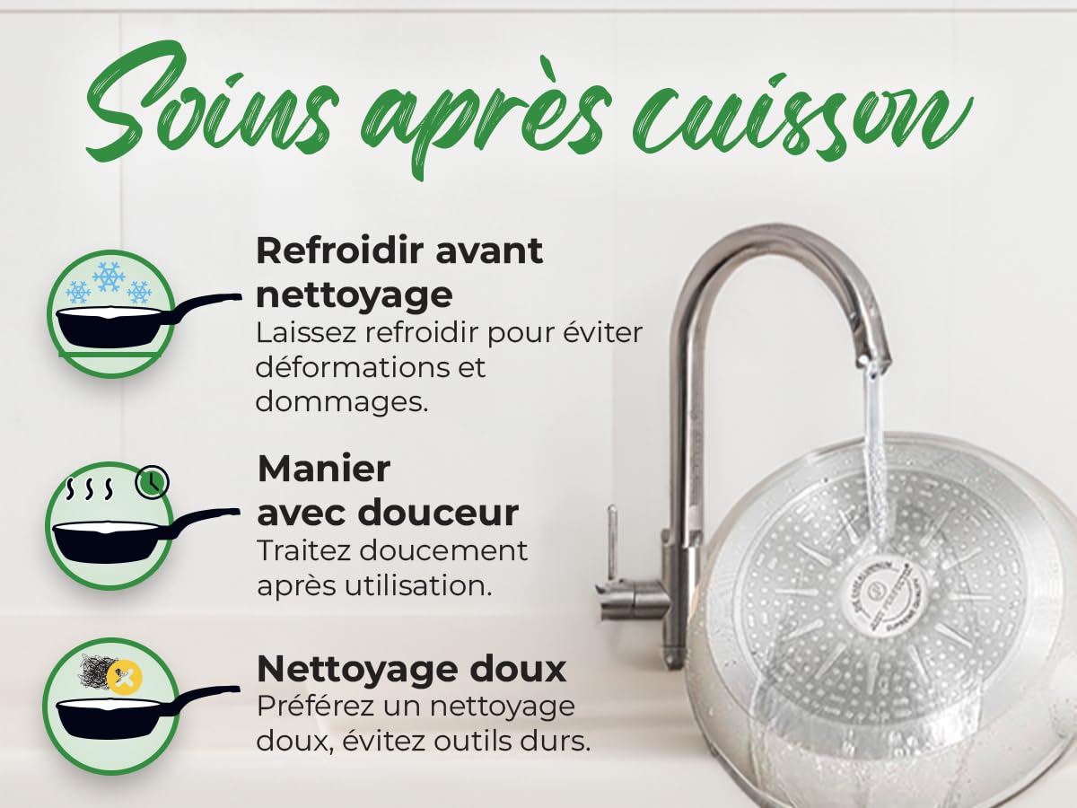 JUST PERFECTO Induction Pots Set - Pan Set with Lid - Induction Pots Set - Pots & Pans Set without PTFE and PFOA - Cookware Pot Set Induction 21 Pcs (Beige)