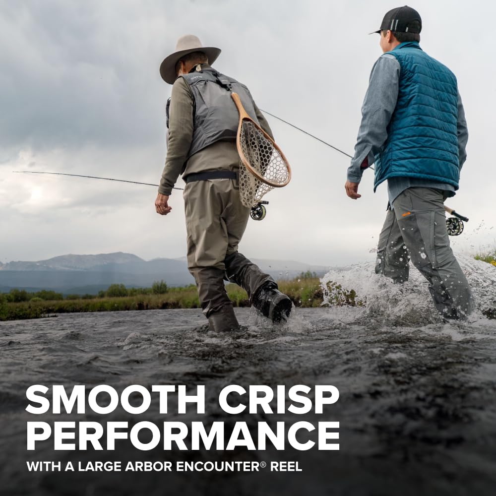Orvis Encounter Outfit - Fishing Rod and Reel Combo (9' 5-wt) - Versatile Outfit with Large Arbor Reel, Weight-Forward Floating Line, Backing, and Leader