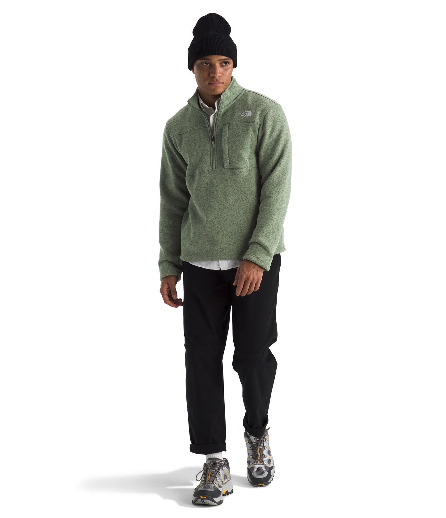THE NORTH FACE Men's Gordon Lyons Quarter Zip Jacket | Cold Weather Top With Chest Pocket