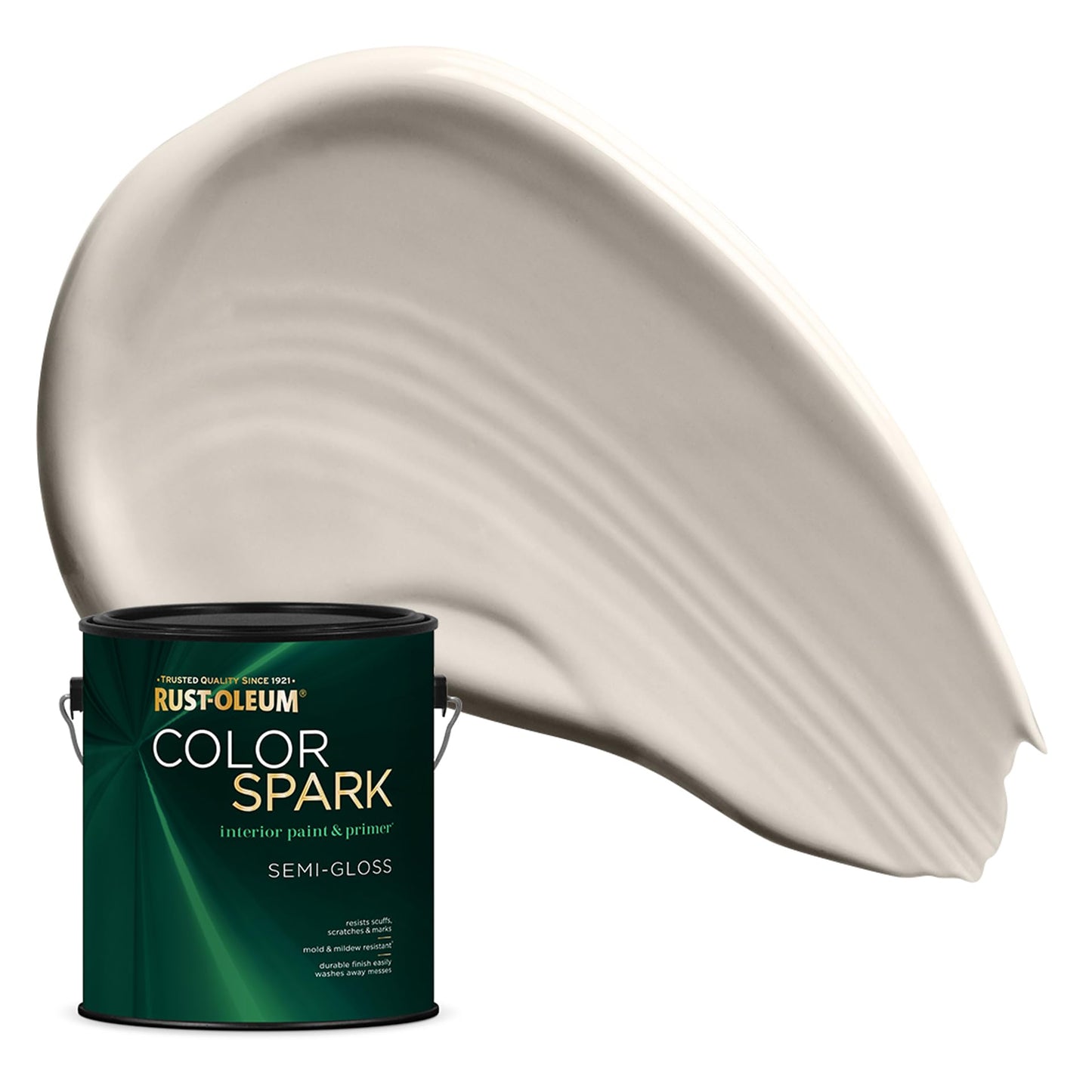 Rust-Oleum Color Spark Interior Paint and Primer in One, Eggshell, Black, 1 Gallon