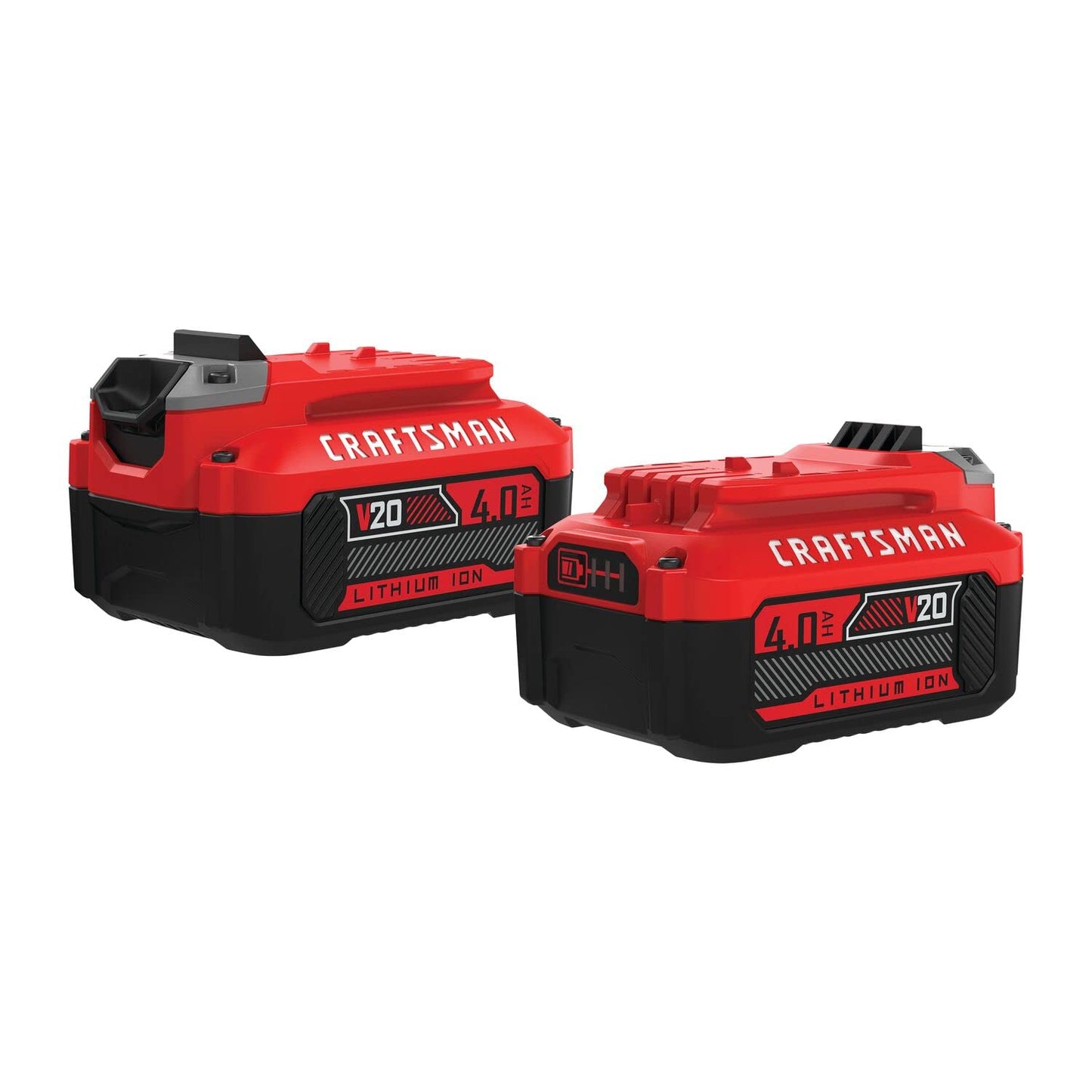CRAFTSMAN 20V Power Tool Battery 2-Pack, Lithium-ion with Charger (CMCB204-2CK)