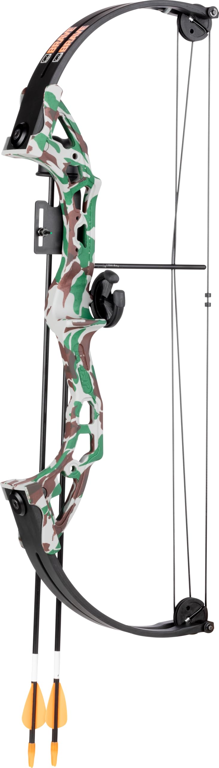 Bear Archery Brave Bow Set for Youth, Recommended Ages 8-12, Right Handed, Continuous Draw Weight Up to 25 lb., Continuous Draw Length Up to 19.5-inches