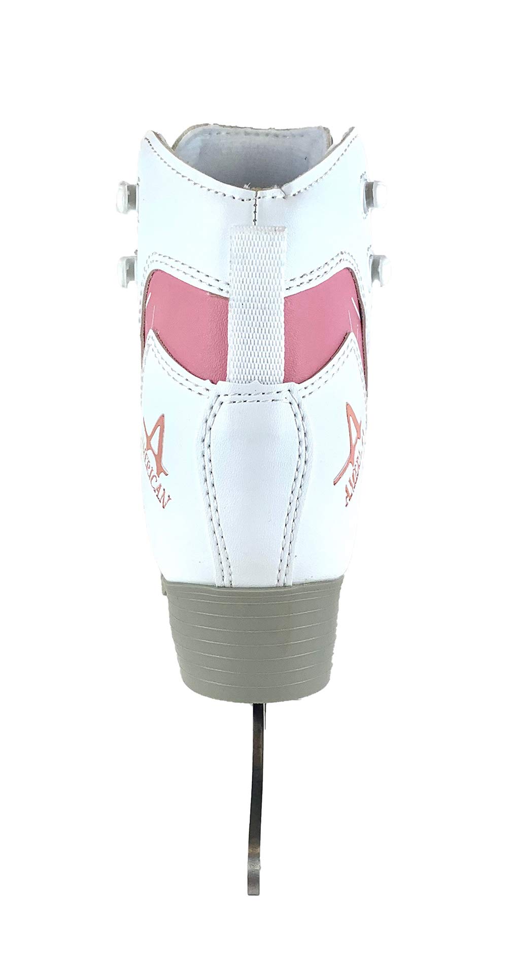 American Athletic Shoe Girl's Soft Boot Ice Skates, White, 4 (51604)