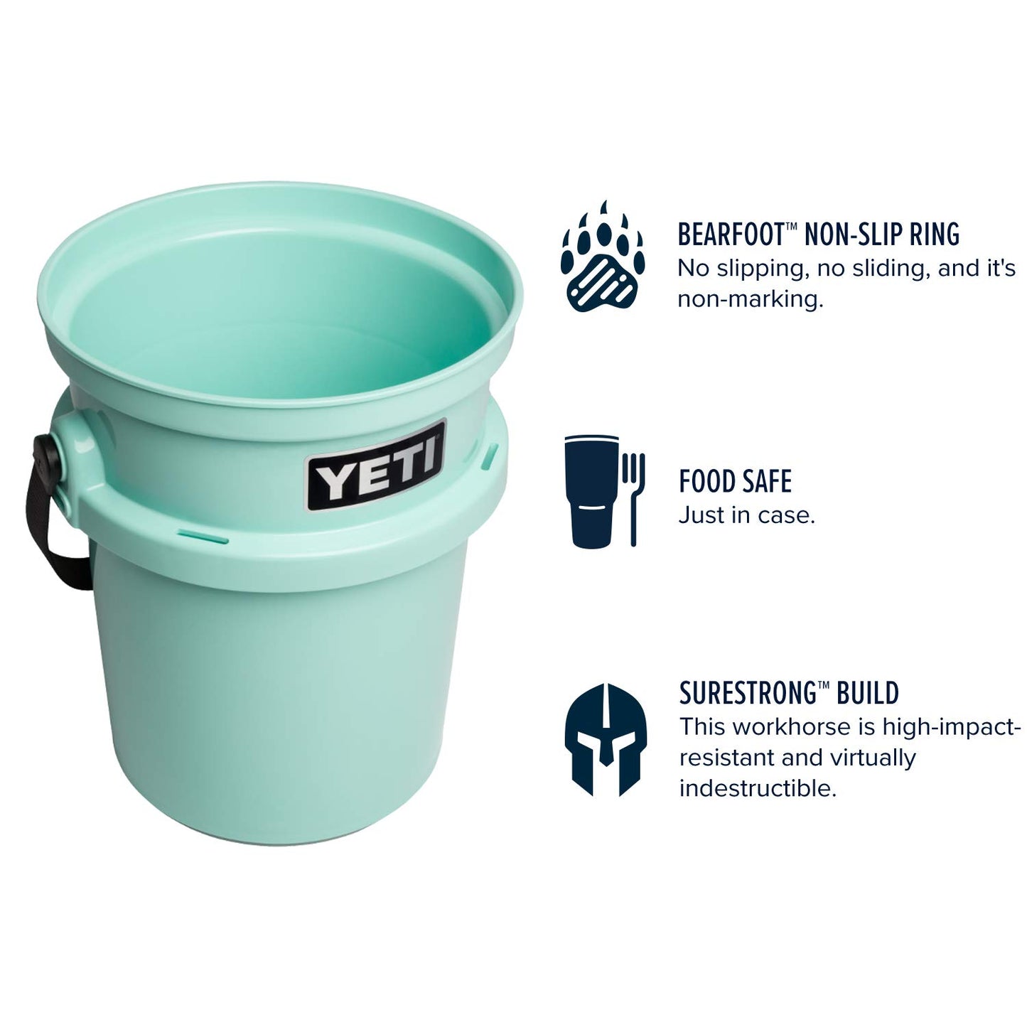 YETI Loadout 5-Gallon Bucket, Impact Resistant Fishing/Utility Bucket