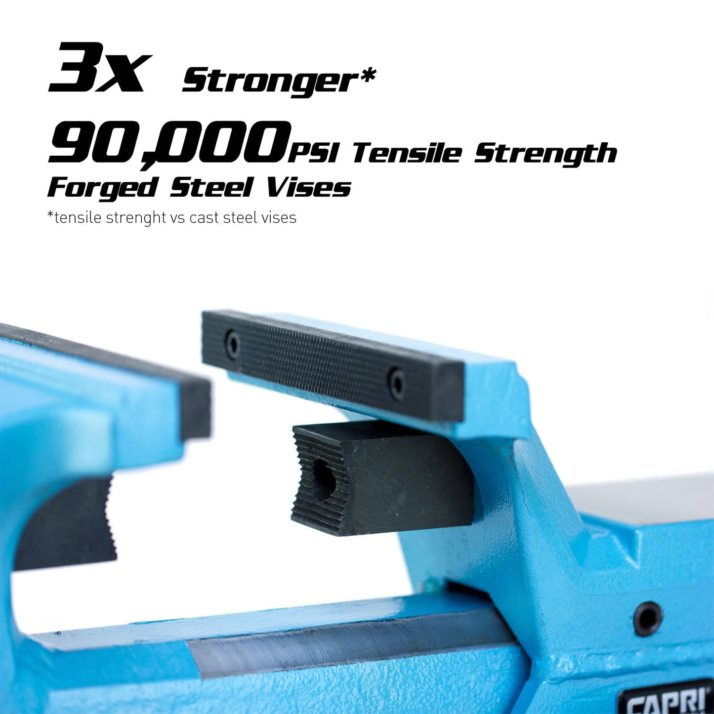 Capri Tools 10516 Ultimate Grip Forged Steel Bench Vise, 6"