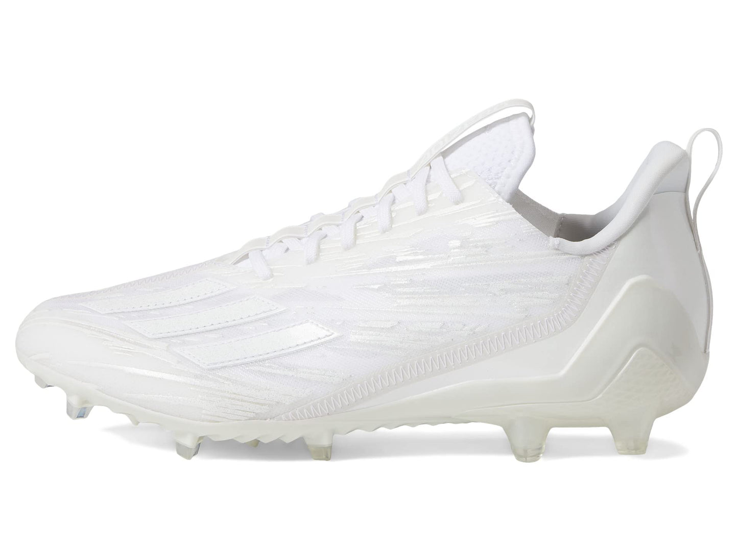 adidas Men's Adizero Football Shoe, White/White/White, 11