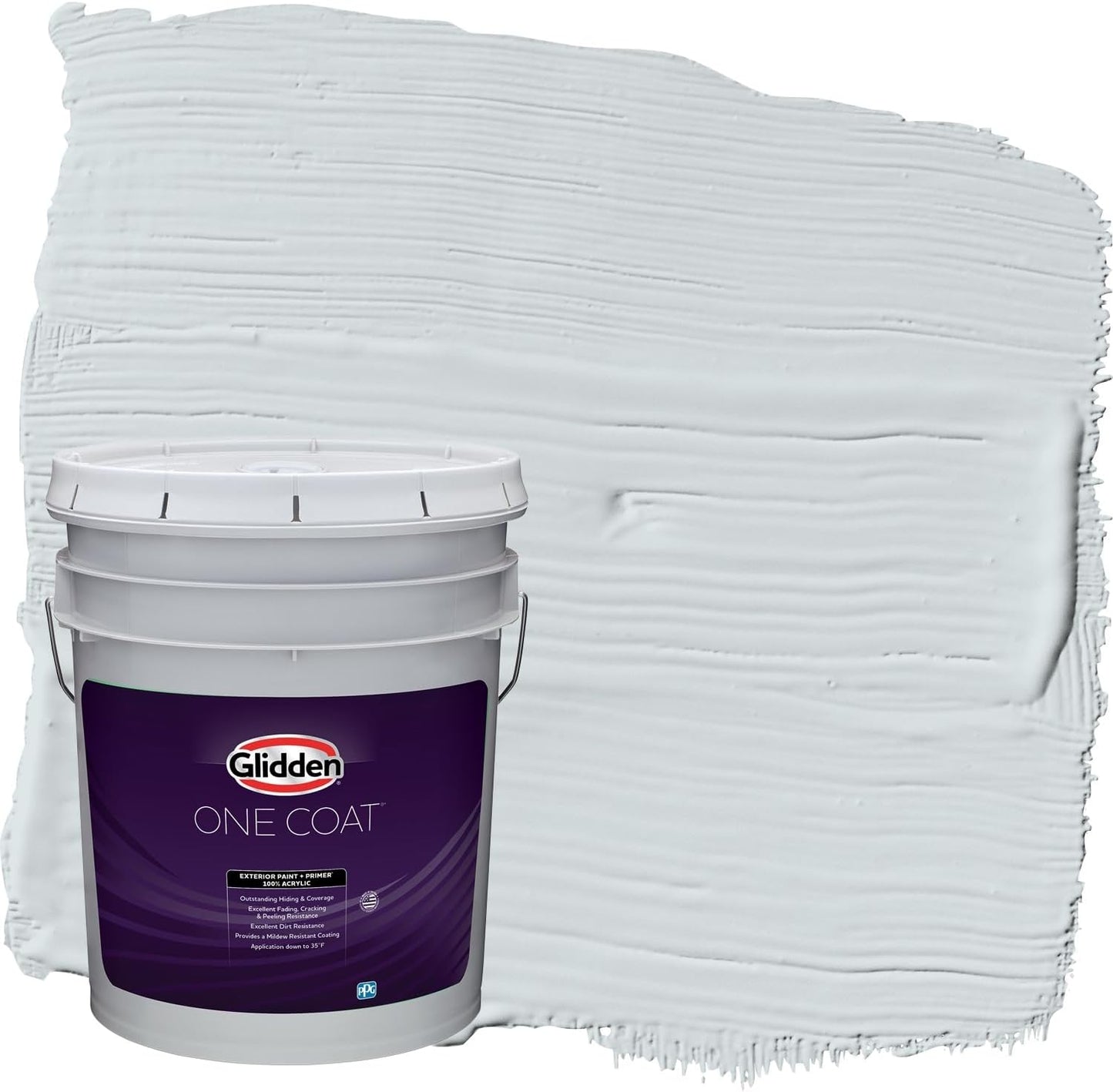 Glidden Exterior Paint + Primer: Black/Black Magic, One Coat, Satin, 1-Gallon