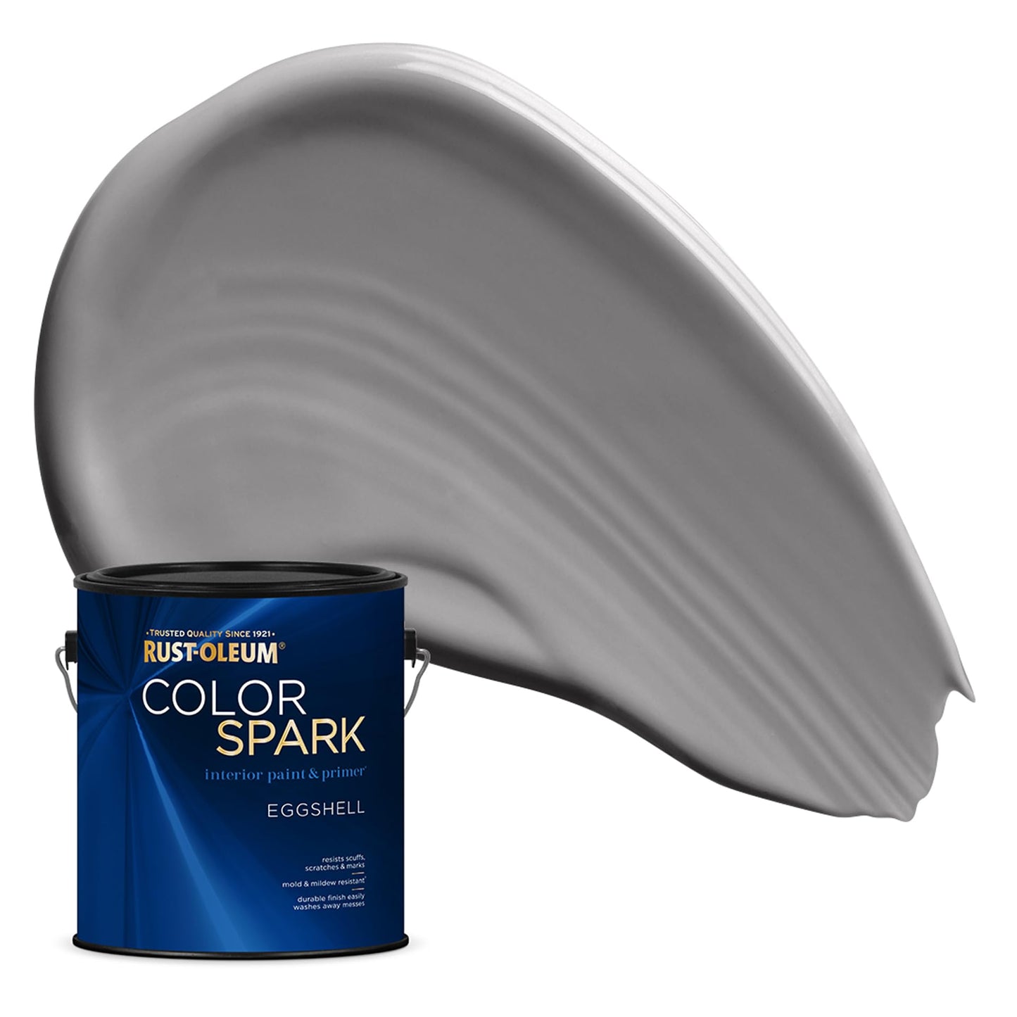 Rust-Oleum Color Spark Interior Paint and Primer in One, Eggshell, Black, 1 Gallon