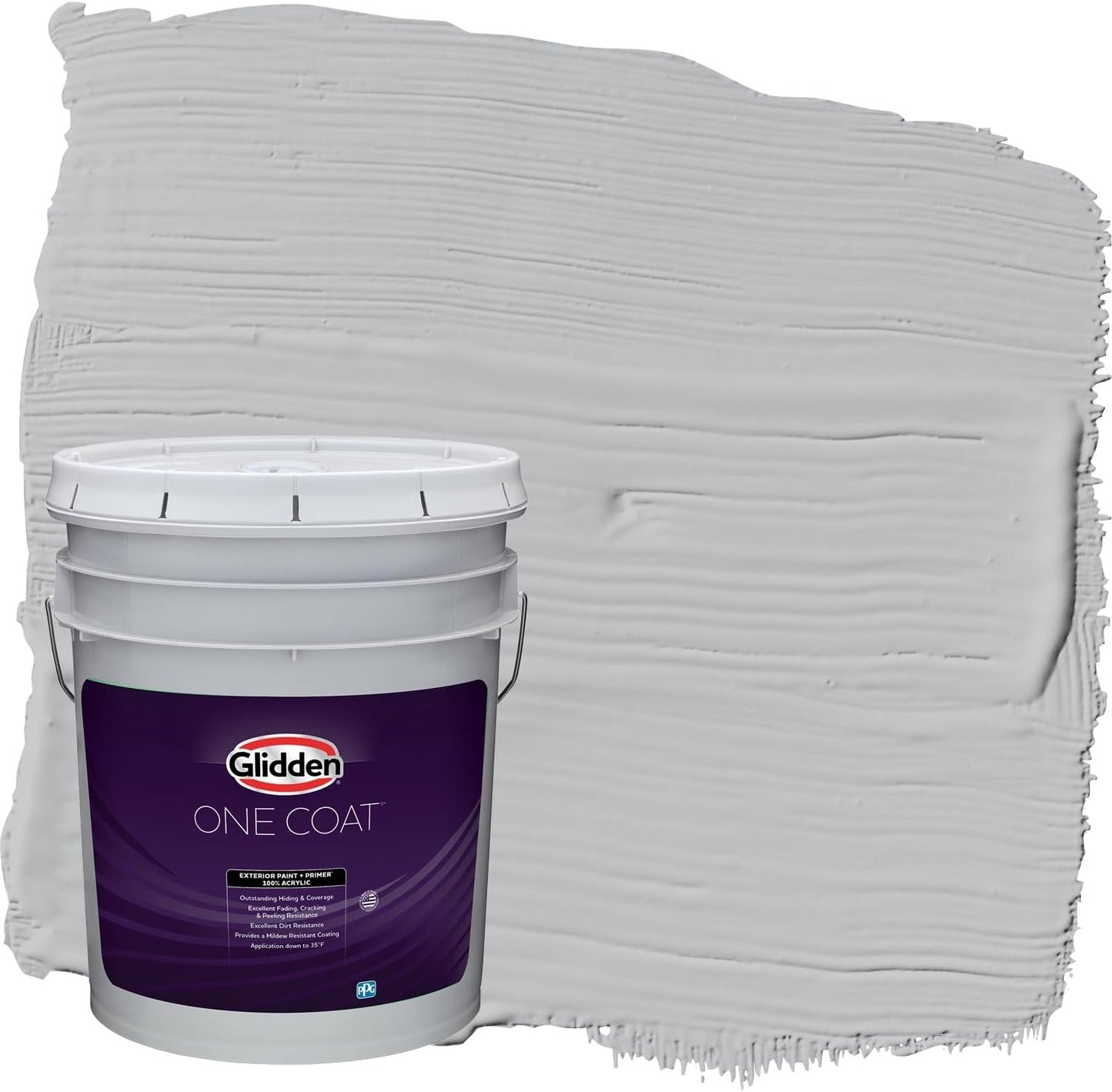 Glidden Exterior Paint + Primer: Black/Black Magic, One Coat, Satin, 1-Gallon