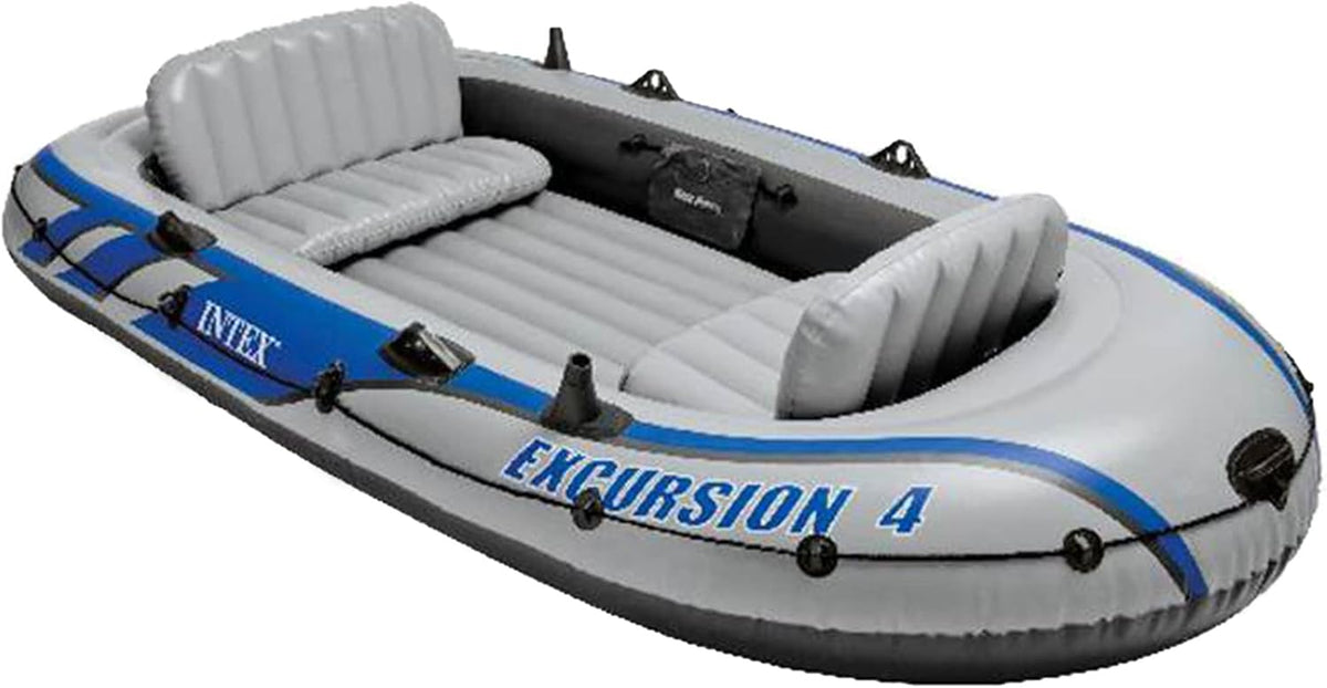 Excursion 5 Rafts Intex excursion 5 inflatable rafting fishing dinghy boat set ...