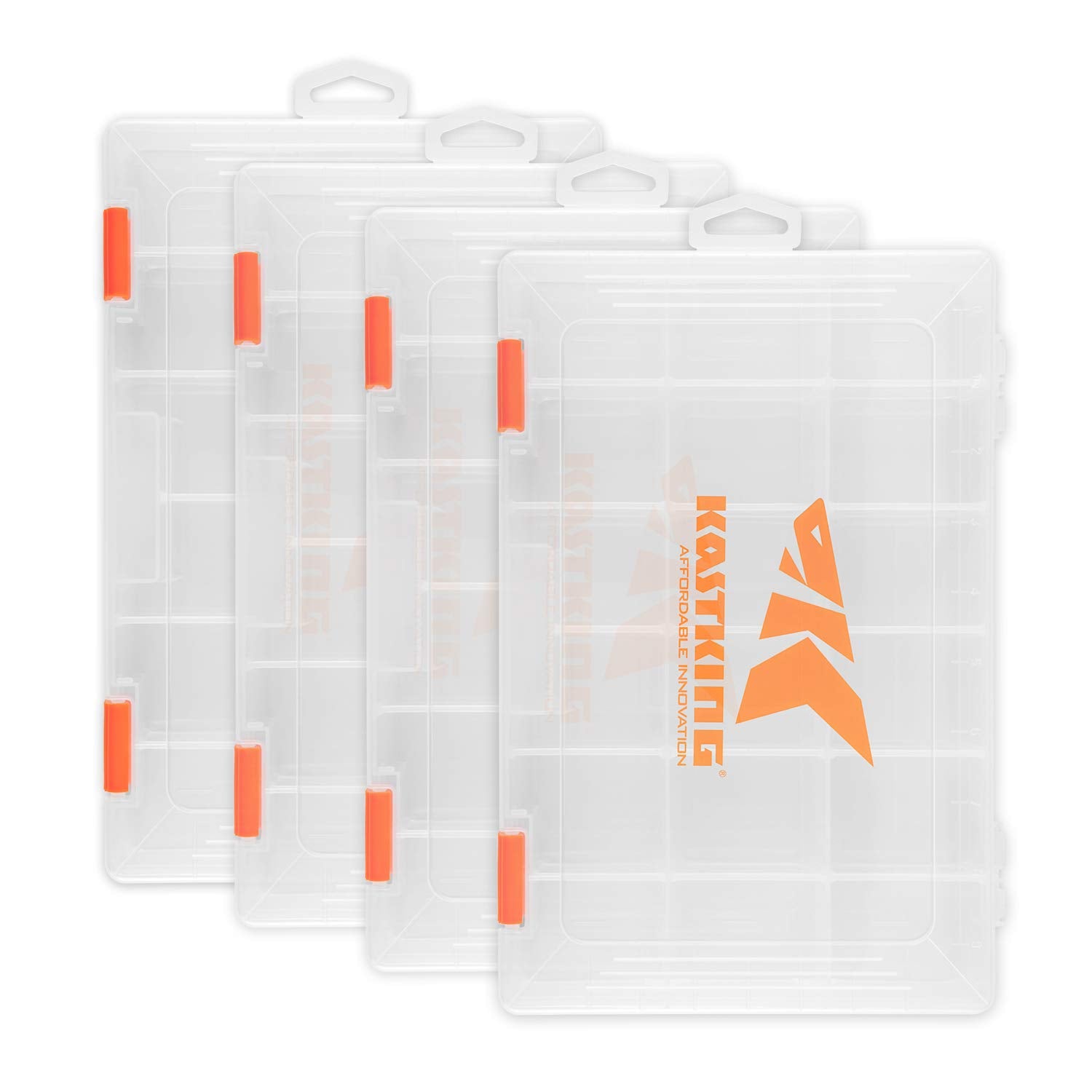 KastKing Tackle Boxes, Plastic Storage Organizer Box with Removable Dividers, 3600 Tackle Trays, Parts Box, 10.8x7.25x1.65 Inche