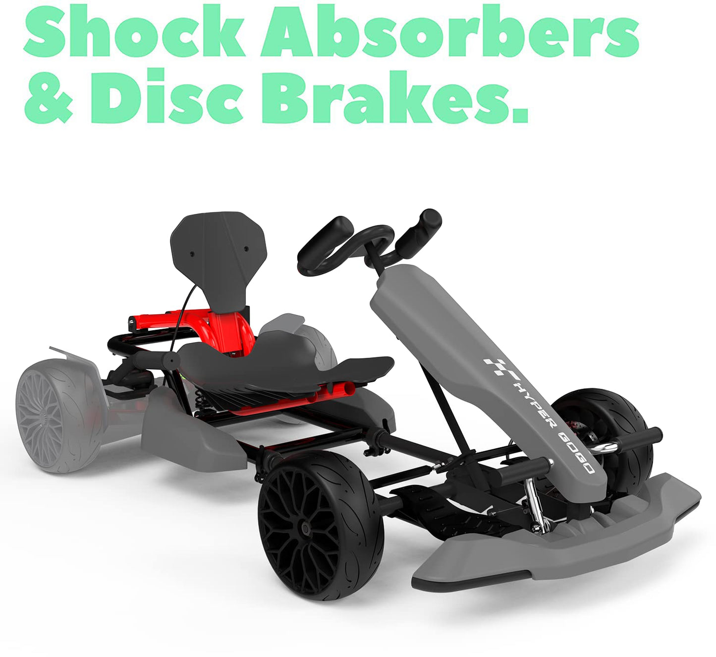 HYPER GOGO Drift GoKart Kit-Hoverboard Attachment,Outdoor Race Pedal Go Cart Car for Kids and Adults