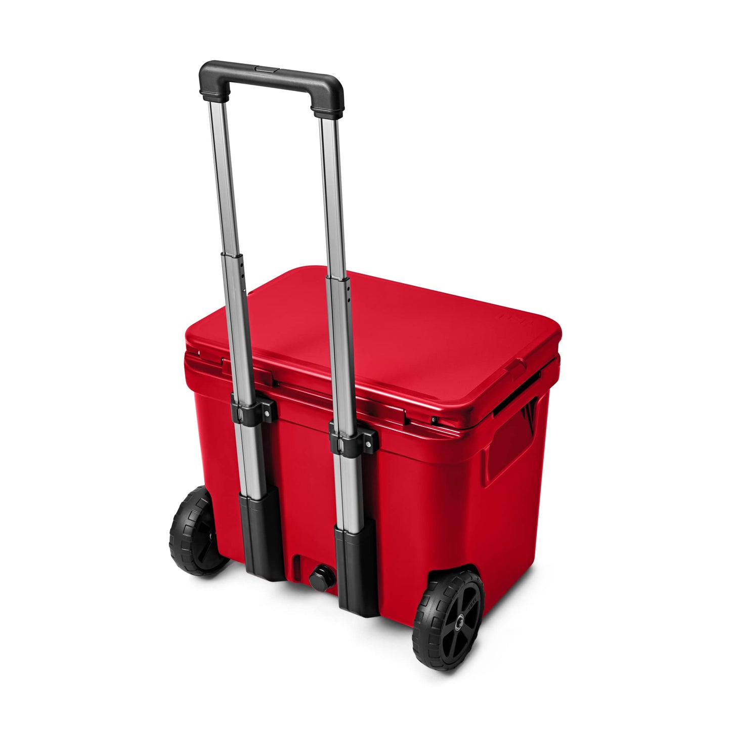 YETI Roadie 60 Wheeled Cooler with Retractable Periscope Handle, Rescue Red