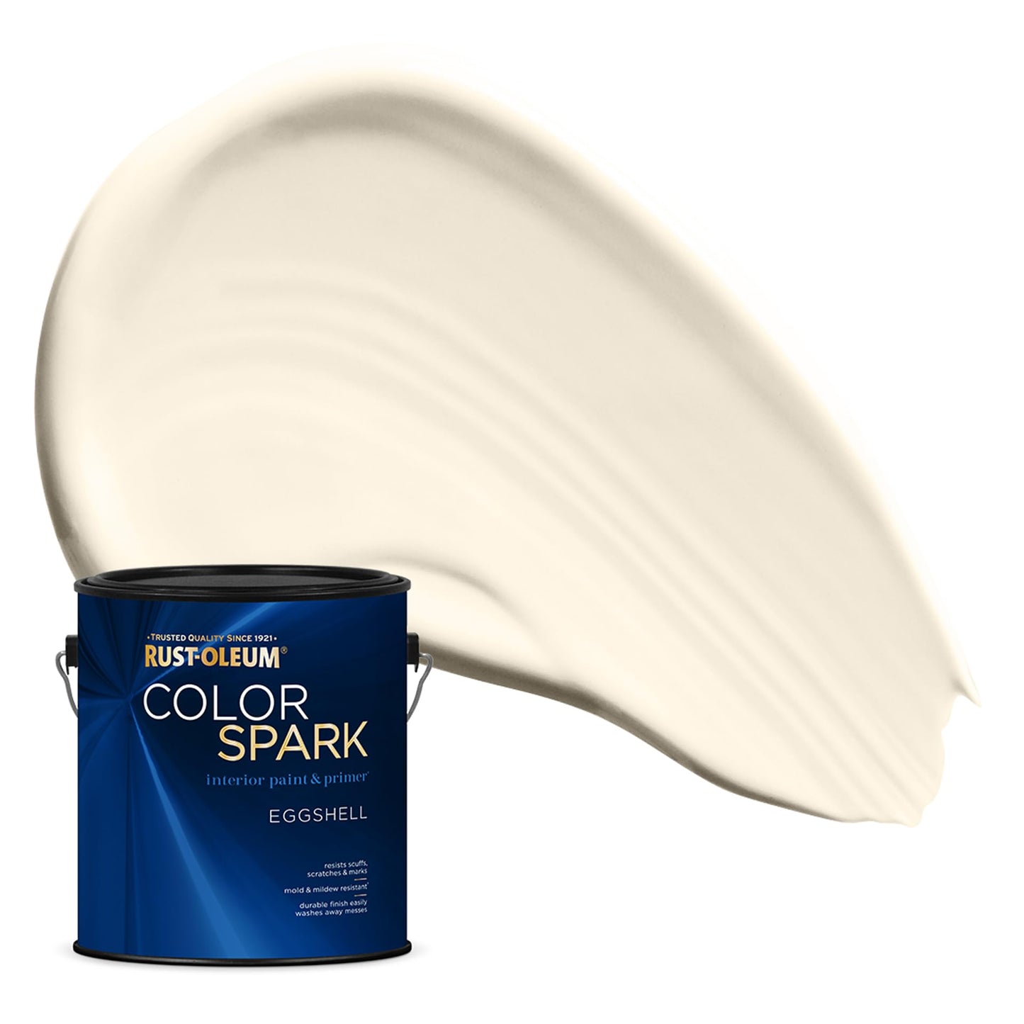 Rust-Oleum Color Spark Interior Paint and Primer in One, Eggshell, Black, 1 Gallon