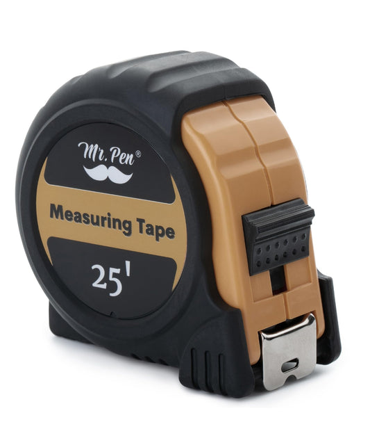 Mr. Pen 25-Foot Steel Retractable Tape Measure with Easy Read Fractions
