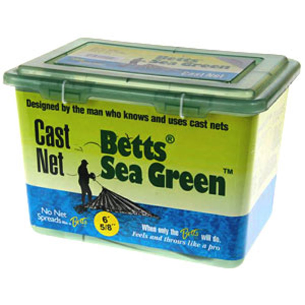 Betts 10PM Old Salt Mono Cast Net, 10', 3/8" Mesh, 1 lb Per Foot